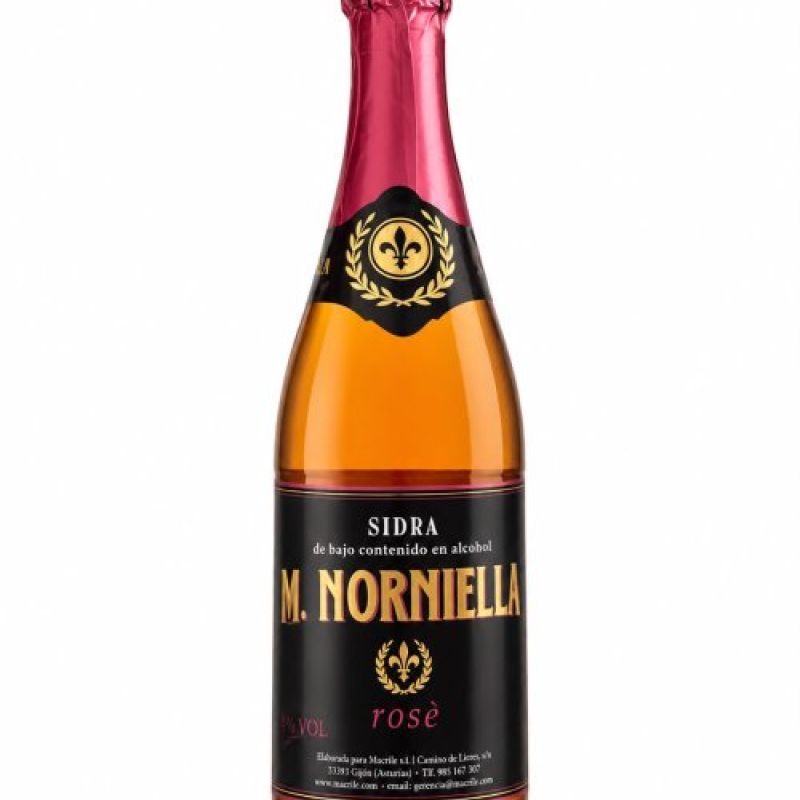 botella de rose sola